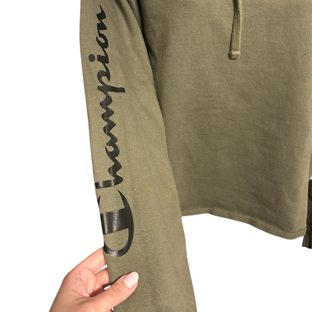 Women’s Champion Olive Green Hoodie - Picture 2 of 7